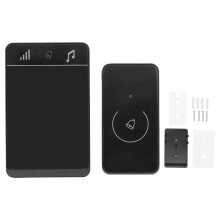 Sonerie wireless fără baterie, impermeabilă, cu control tactil, semnal puternic, rază de acțiune wireless, transmițător durabil, receptoare