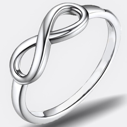 Bague style infini en acier inoxydable (1 pièce) 2