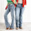 Damen-Bootcut-Jeans, Hellblau, Größe 3XL 4