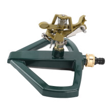 Quick Connection Adapter Lawn Sprinkler With Metal Base Heavy Duty Adjustable Zinc Alloy Sprinkler Head Corrosion Resistant360Degree Rotating