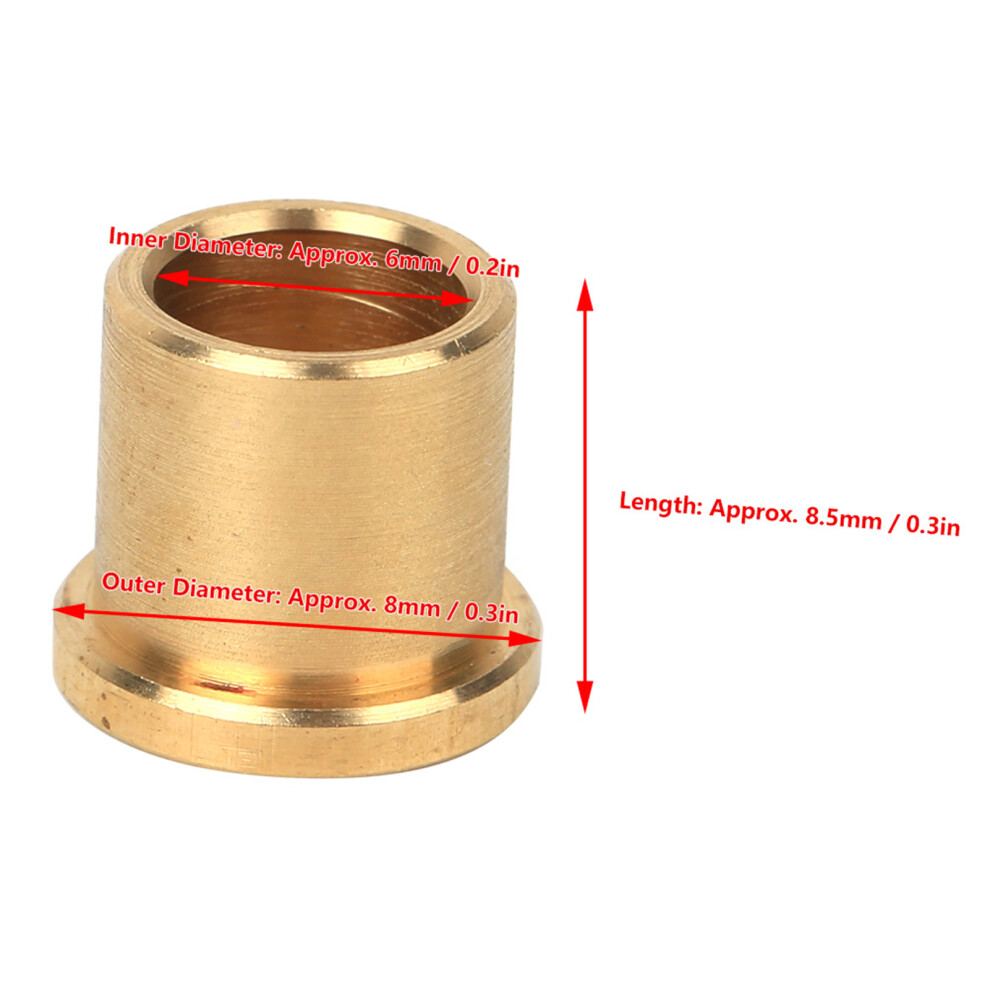 12Pcs Bronze Bushing For Industrial Robots 6Mm Diameter 7891392537419