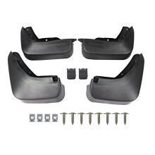 Pre-Drilled Direct-Fit Mud Flaps Splash Guards for Audi Q3 2016-2018, Front & Rear Mud Guards with Mounting Kits, Tough Flexible and Crack