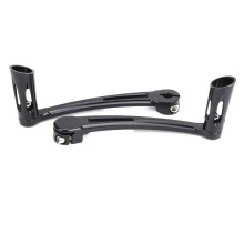 Pedane del cambio, leva del cambio tallone-punta con leve del cambio anteriori e posteriori per modelli Harley 1997-2023, design comodo ed elegante,