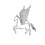 Καρφίτσα Flying Horse σε χρυσό ή ασημένιο κράμα 5