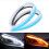 2 τεμάχια LED φώτα αυτοκινήτου DRL αδιάβροχο εύκαμπτο καθολικό φως προβολέα φλας 2