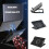 Base de resfriamento para notebook com 2 portas USB para notebooks de 11 a 18 polegadas, suporte estável com ventilador para jogos, ajustável e com 4