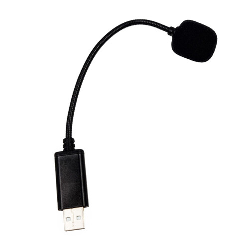 Μικρόφωνο USB για φορητό και επιτραπέζιο υπολογιστή με λαιμόκοψη για σύνδεση και 2