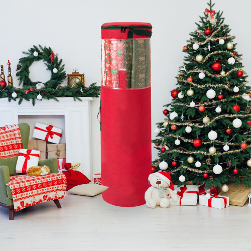 Sac et boîte de rangement de Noël pour décorations (1 ensemble) 2