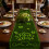 St. Patrick's Day Table Runner – Green Festive Design, Heat-Resistant Polyester, Compatible with Dining Tables 4