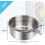 RUseeN2PCS Πιάτα ταΐσματος πουλιών, μπολ τροφής για παπαγάλους, σφιγκτήρας, θήκη για 6