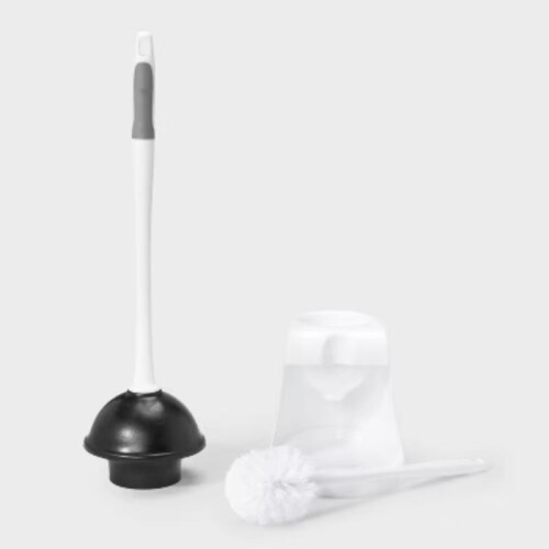 Set composto da spazzolino e sturalavandino. 1