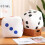 25cm Stuffed Cube Dice Plush Pillow Soft White Black Colorful Back Support Plushie Interactive Game Gift 5