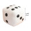 25cm Stuffed Cube Dice Plush Pillow Soft White Black Colorful Back Support Plushie Interactive Game Gift 6