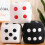25cm Stuffed Cube Dice Plush Pillow Soft White Black Colorful Back Support Plushie Interactive Game Gift 7