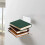 White Floating Bookshelf Metal Wall Shelf 1 Unit 6