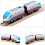 Motorized Rail Train with Remote Control and Magnetic 4