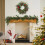 Artificial Christmas Wreath 22 inch with pine cones red 4