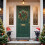 Artificial Christmas Wreath 22 inch with pine cones red 5