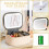 Mini LED-sminkeveske med 3 lysmoduser – 5,9" reise 3