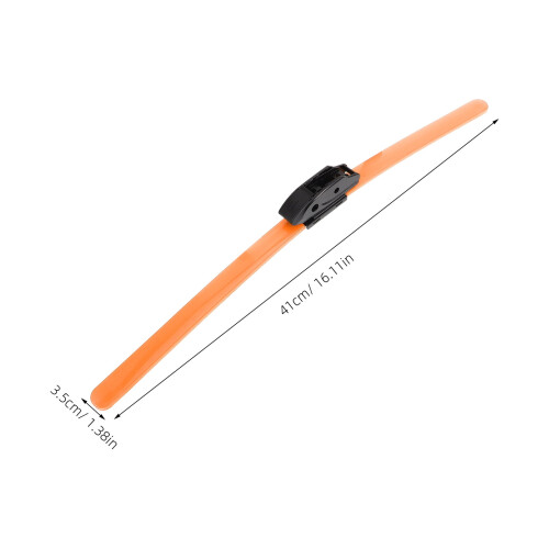 Minkissy high performance wipers Windshield Wiper Steel Orange Efficient Cleaning for Vehicles 1Pack 1