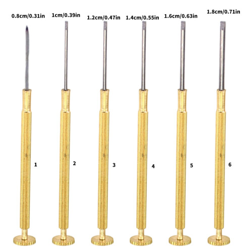 Kopparskruvmejselsats Halkfri Precisionsklockreparation 2