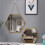 Hanging Bathroom Mirror Wall Mounted Makeup Mirror Assorted Color Metal 1Pack 6