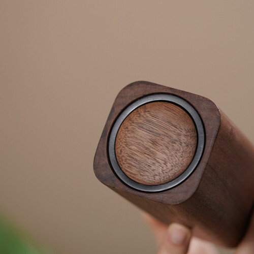 Pop-up Automatic Toothpick Dispenser, Walnut Toothpick Holder 2