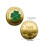 Moeda da Sorte Trevo de Quatro Folhas - Ferro Dourado, 4cm 3
