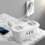 Power Strip Surge Protector, 5ft Flat Plug, 4 Outlets + 2 USB (1 USB-C), 3-Side Extender, Wall Mount, Compact – Compatible with US Outlets 6