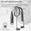 Auricolari wireless con archetto da collo e microfono, auricolari sportivi in-ear 2
