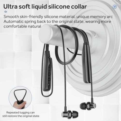 Auricolari wireless con archetto da collo e microfono, auricolari sportivi in-ear 1