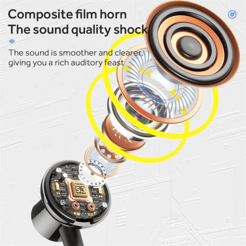 Auricolari wireless con archetto da collo e microfono, auricolari sportivi in-ear 2
