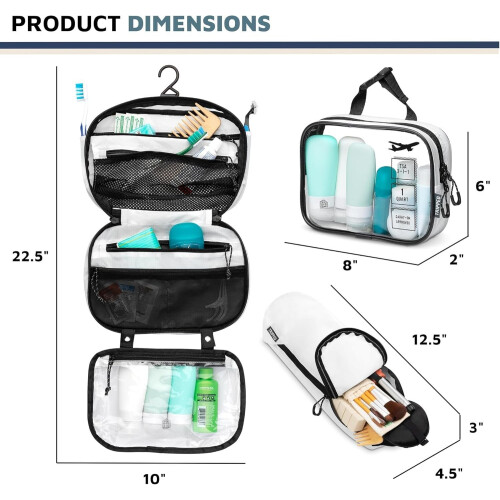Necessärkit: Necessär + 311TSA vätskepåse + Ultralätt tillbehörspåse 2