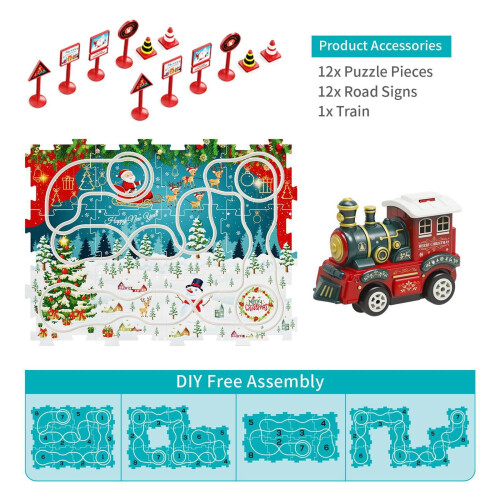 Christmas Train Set Educational Toy 25 Pieces 1