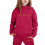 Mädchen Winter-Set mit Kapuzenpullover und Hose, Rot, Größe 7-8 4