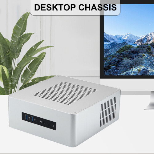 TA80 Small Desktop Case Small ITX Chassis HTPC PC Case Support 2.5inch Hard Disks Space Efficiency Cooling 1