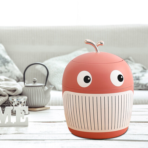 YLOMAY Desktop Waste Bin with Lid – 5L Portable Dustbin 2