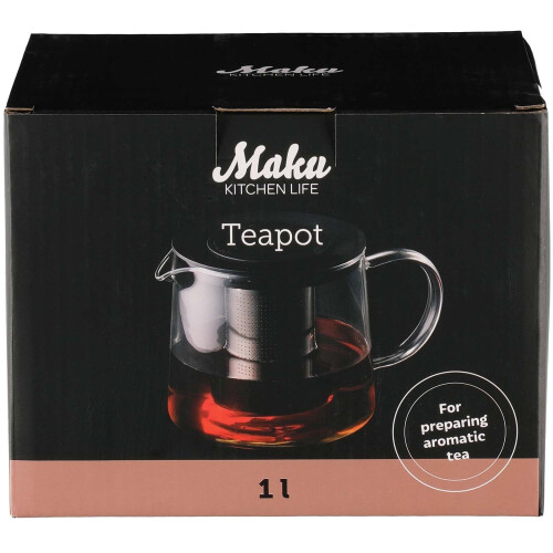 Théière en verre, capacité de 1 litre 2