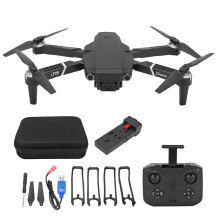 Quadcopter-drone med dobbelt 4K HD-kamera WiFi FPV Live-streaming Sammenleggbar fjernkontrolldrone med start med én knapp Høydeholdsmodus 360