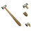 Guitar Fret Hammers Comfortable Grip Compact Sturdy Fretwork Mallet Multipurpose Flat 6