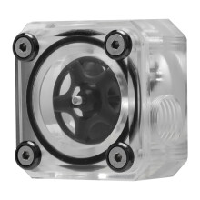 Acrylic Water Meter for PC Cooling, Revolving Speed Visualizer with Transparent Design for Custom Computer Builds