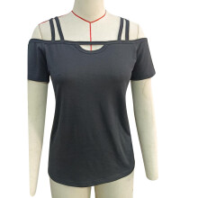Women's Cold Shoulder Top Trendy Tops Breathable Casual T Shirt Flattering Cut Soft Feel Everyday Style