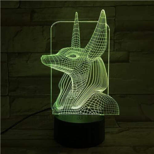 Φωτιστικό νυκτός Egyptian3D Illusion – RGB LED, Συμβατό με διακόσμηση σπιτιού και πάρτι, δώρο 1