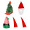 Santa Hat Soft Nonwoven with Long Tail1pc 4