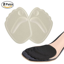 Breathable Material Metatarsal Pads Invisible Gel Ball Of Foot Cushions Anti Slip Self Sticking Insoles For High Heel Sandals And Dress Shoes With