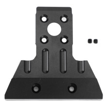 Ersatzteil für 1:10 RC-Crawler, präzisionsgefertigte CNC-Aluminium-Unterfahrschutzplatte, kompatibel mit Carbonfaser-Chassis-Kits, leicht und robust