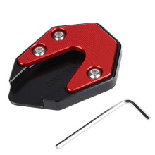 Piastra di supporto per cavalletto laterale per moto, anodizzata, impedisce alla moto di cadere, accessorio di estensione del cavalletto laterale,