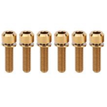 Secure Fit Titanium Bolt for Handlebars, Compatible Design M5x18Stem Fastener with Washer, High-Strength Corrosion Resistant Screw for Bicycle