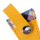 Étui à ciseaux compact 8 x 3 cm, pochette de protection élégante, jaune 8