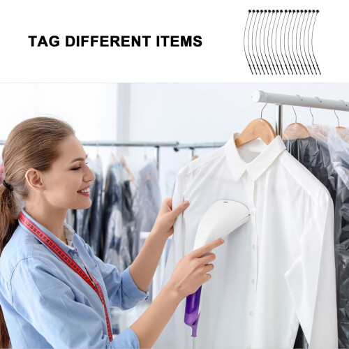 5000Pcs Black Plastic Snap Lock Tag Fasteners Secure Security Loops for Clothing and Accessories 2